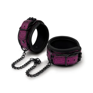 Whipsmart Dragons Lair Deluxe Wrist & Ankle Cuffs - Purple/Black