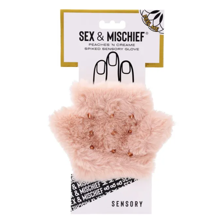 Sex & Mischief Peaches n CreaMe Spiked Sensory Glove