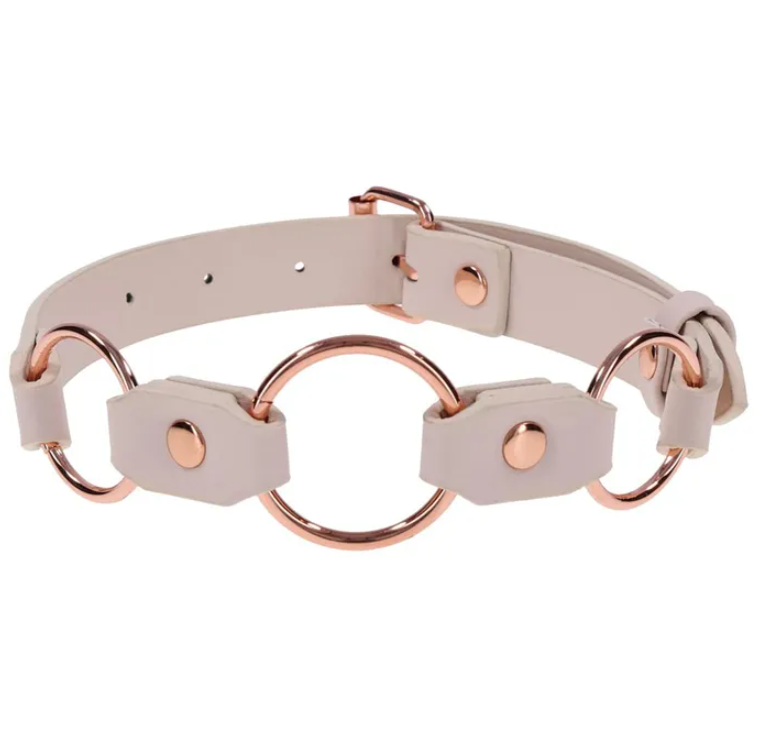 Sex & Mischief Peaches n CreaMe Ring Day Bondage Collar