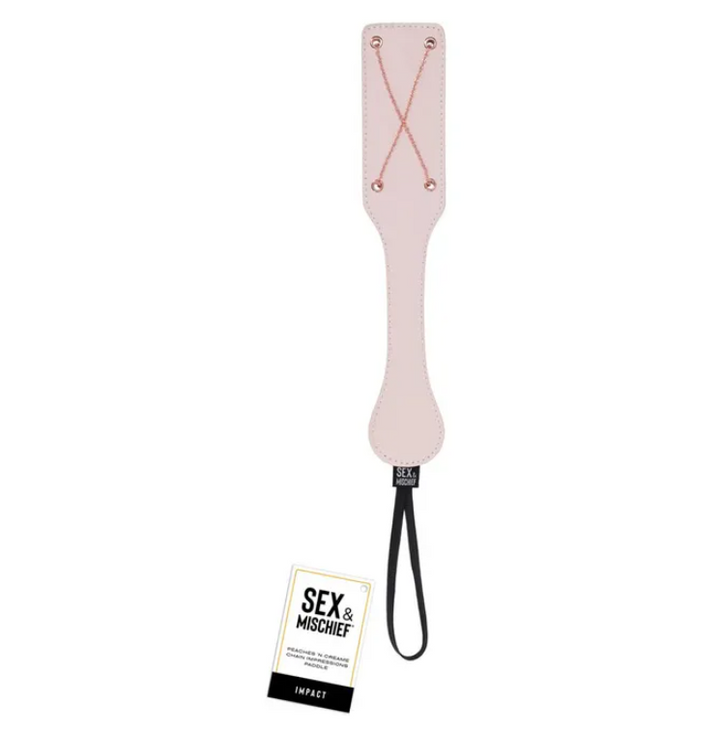 Sex & Mischief Peaches n CreaMe Chain Impressions Paddle