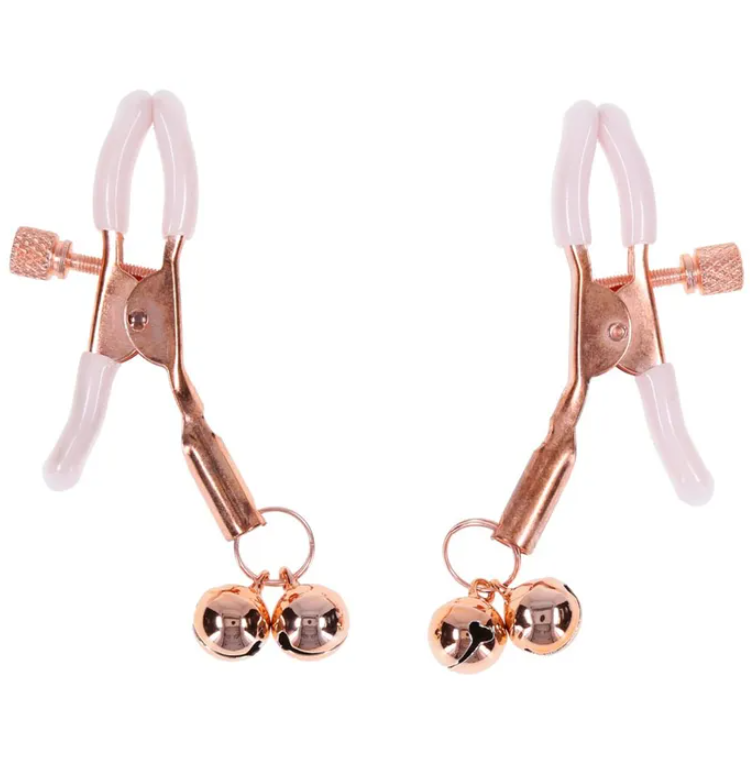 Sex & Mischief Peaches n CreaMe Bell Nipple Clamps