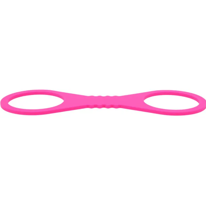 Sex & Mischief Large Hot Pink Silicone Cuffs