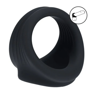 LEVELZ Silicone Cock & Ball Harness - Black