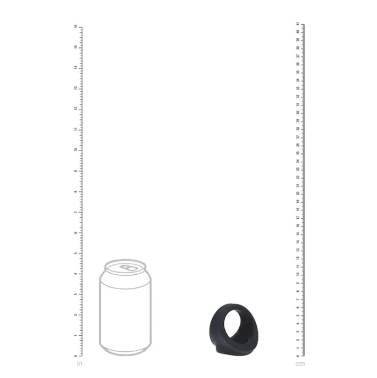 LEVELZ Silicone Cock & Ball Harness - Black