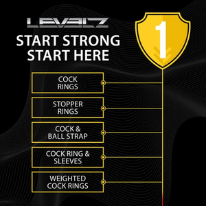 LEVELZ Tri O Silicone Shaft Cock & Ball Ring - Black