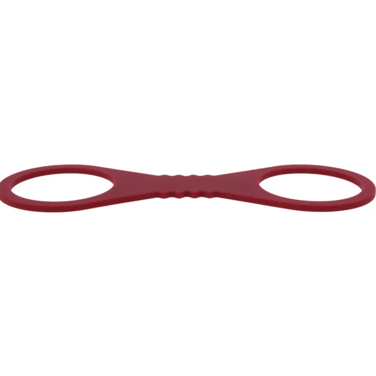 Sex & Mischief Enchanted Large Burguny Silicone Cuffs