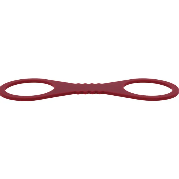 Sex & Mischief Enchanted Large Burguny Silicone Cuffs