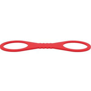 Sex & Mischief Large Red Silicone Cuffs