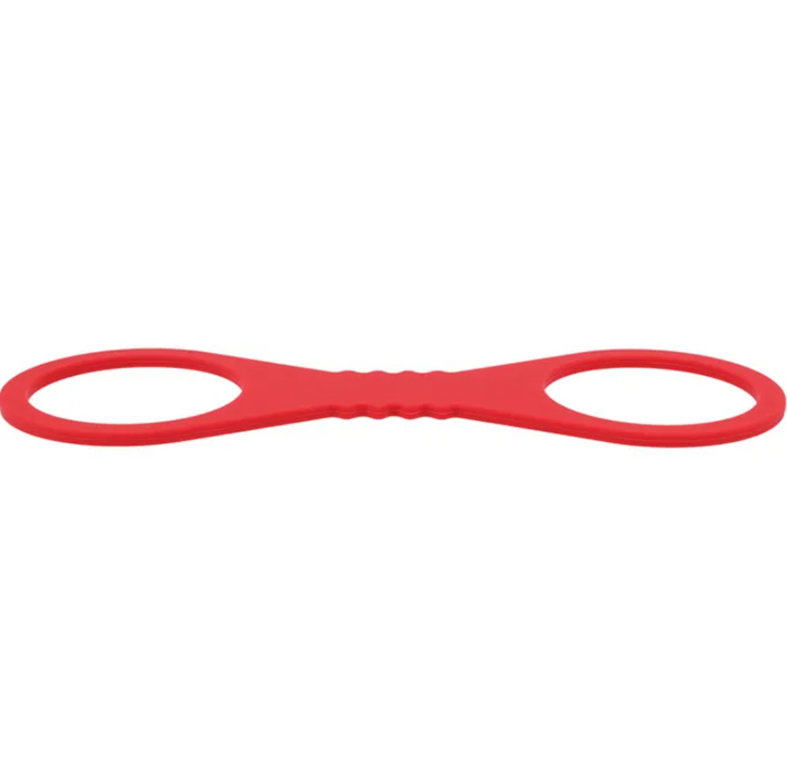 Sex & Mischief Large Red Silicone Cuffs