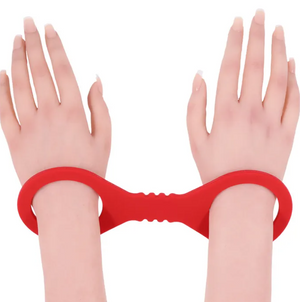 Sex & Mischief Amor Small Red Silicone Cuffs