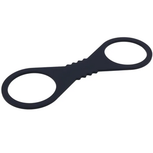 Sex & Mischief Shadow Large Black Silicone Cuffs