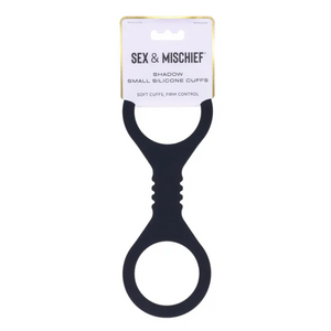 Sex & Mischief Shadow Small Black Silicone Cuffs