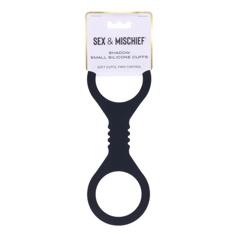 Sex & Mischief Shadow Small Black Silicone Cuffs