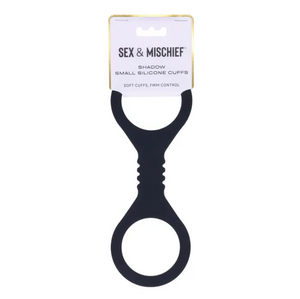 Sex & Mischief Shadow Small Black Silicone Cuffs