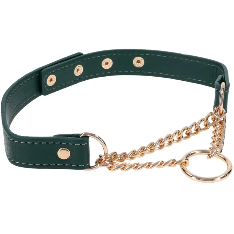 Sex & Mischief Indica Day Collar - Green/Gold