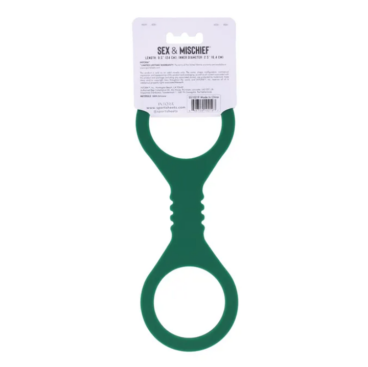 Sex & Mischief Indica Small Silicone Cuffs - Green