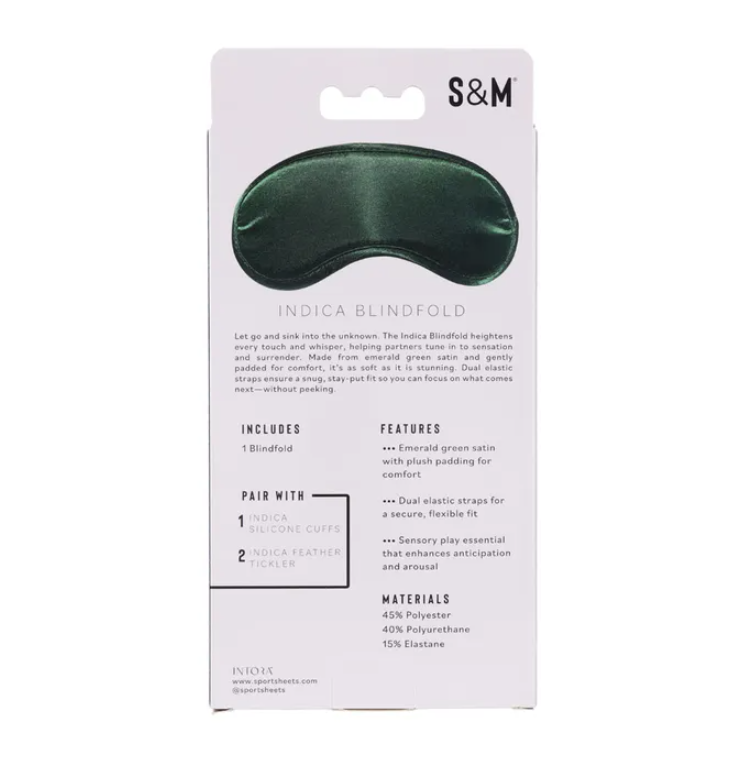 Sex & Mischief Indica Blindfold - Green
