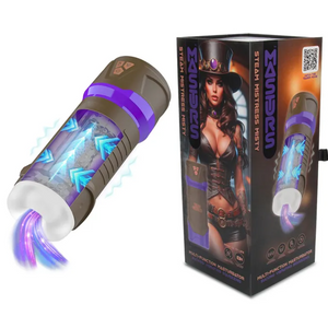 MASTURS Misty - USB Rechargeable Sucking, Vibrating & Squeezing Auto Stroker with Augmented Reality