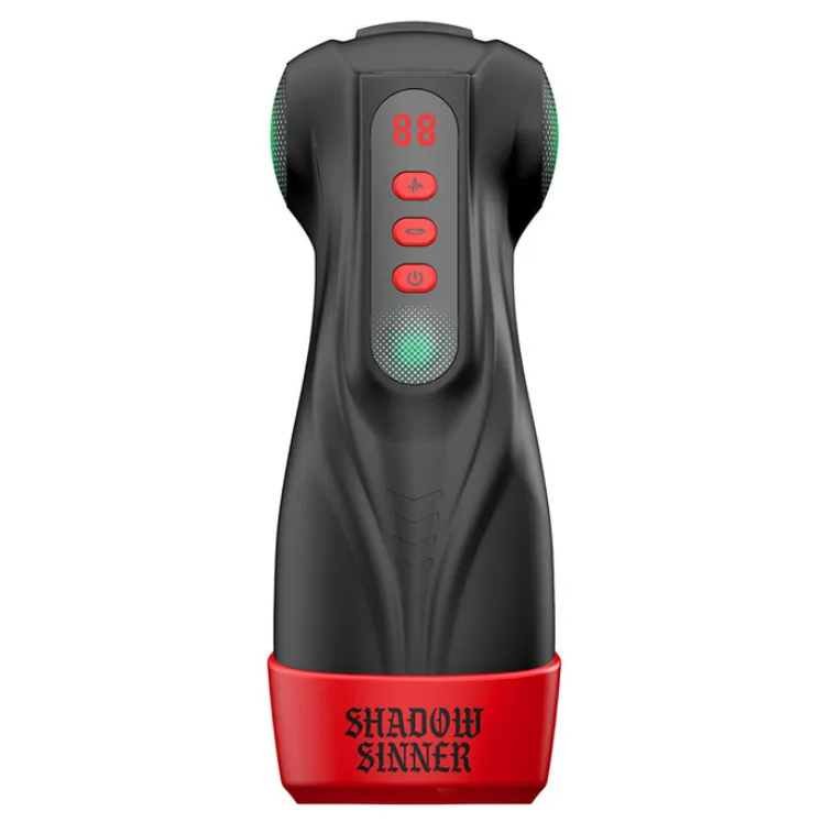 MASTURS Raven - USB Rechargeable Vibrating and Sucking Auto Stroker with Augmented Reality