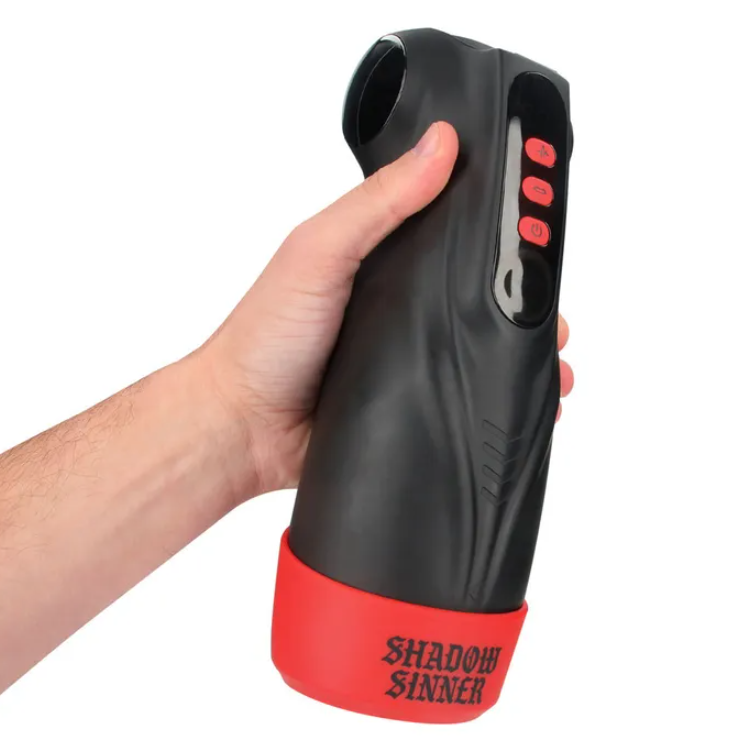 MASTURS Raven - USB Rechargeable Vibrating and Sucking Auto Stroker with Augmented Reality