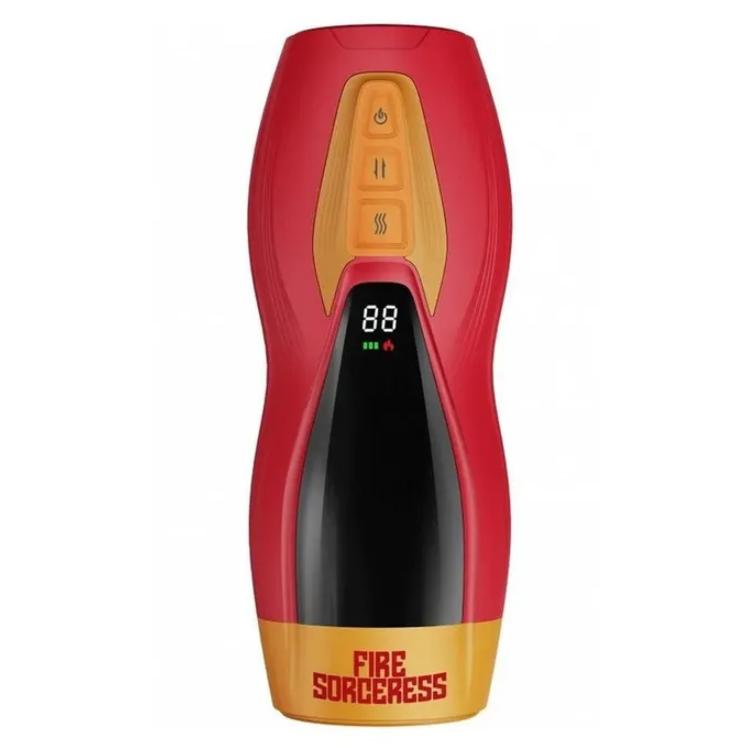 MASTURS Solara - USB Rechargeable Vibrating, Thrusting & Heating Auto Stroker with Augmented Reality