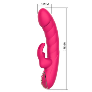 Party Up Monica - USB Rechargeable Rabbit Vibrator -Pink