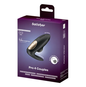 Satisfyer Pro 4 Couples - Battery Series - U-Shaped Couples Vibe with Air Pulsation