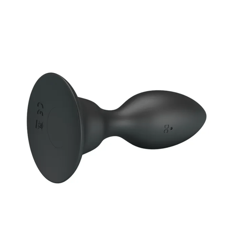 Mr Play Vibrating Anal Butt Plug - Black