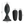 Mr Play Vibrating Anal Butt Plug - Black