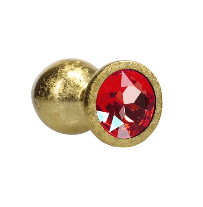 Ouch! Milan Collection - Metal Anal Plug Set with Gem Base - Gold