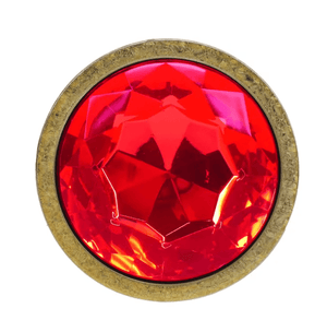 Ouch! Milan Collection - Metal Anal Plug Set with Gem Base - Gold