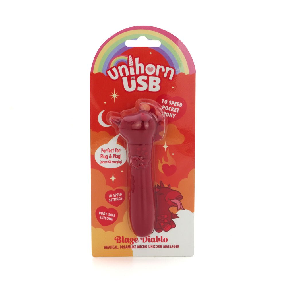 Unihorn -Blaze Diablo Bullet Vibrator - Red