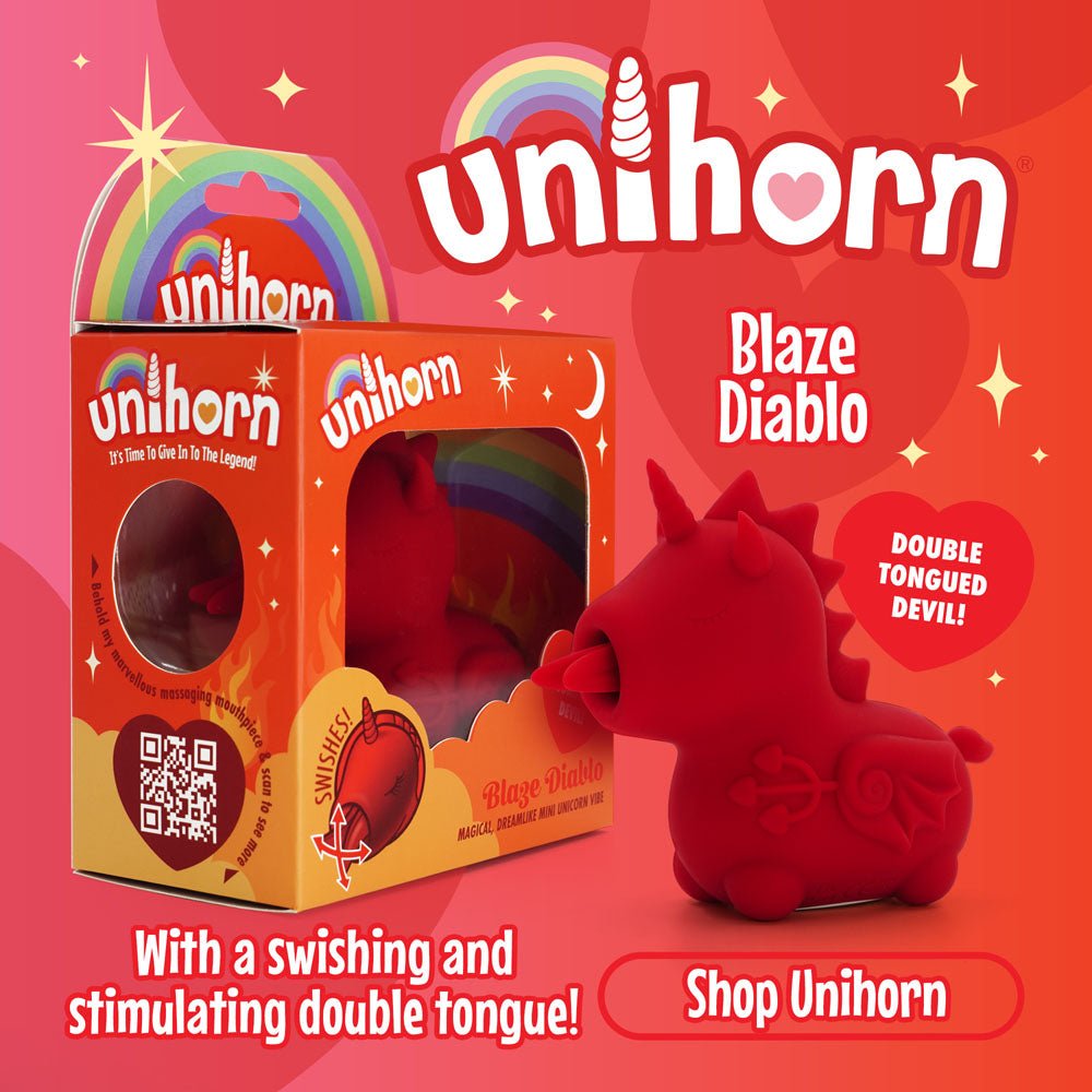 Unihorn - Blaze Diablo - Tongue Flicking Stimulator - Red