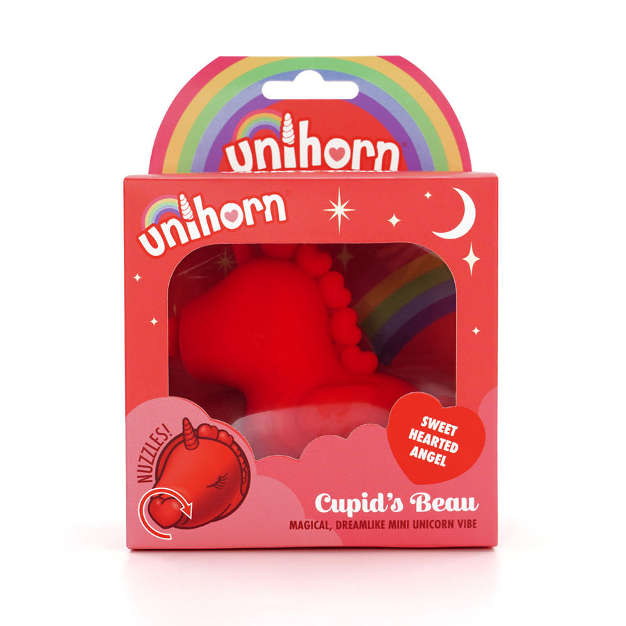 Unihorn - Cupid's Beau - Heart Nosed Stimulator - Red