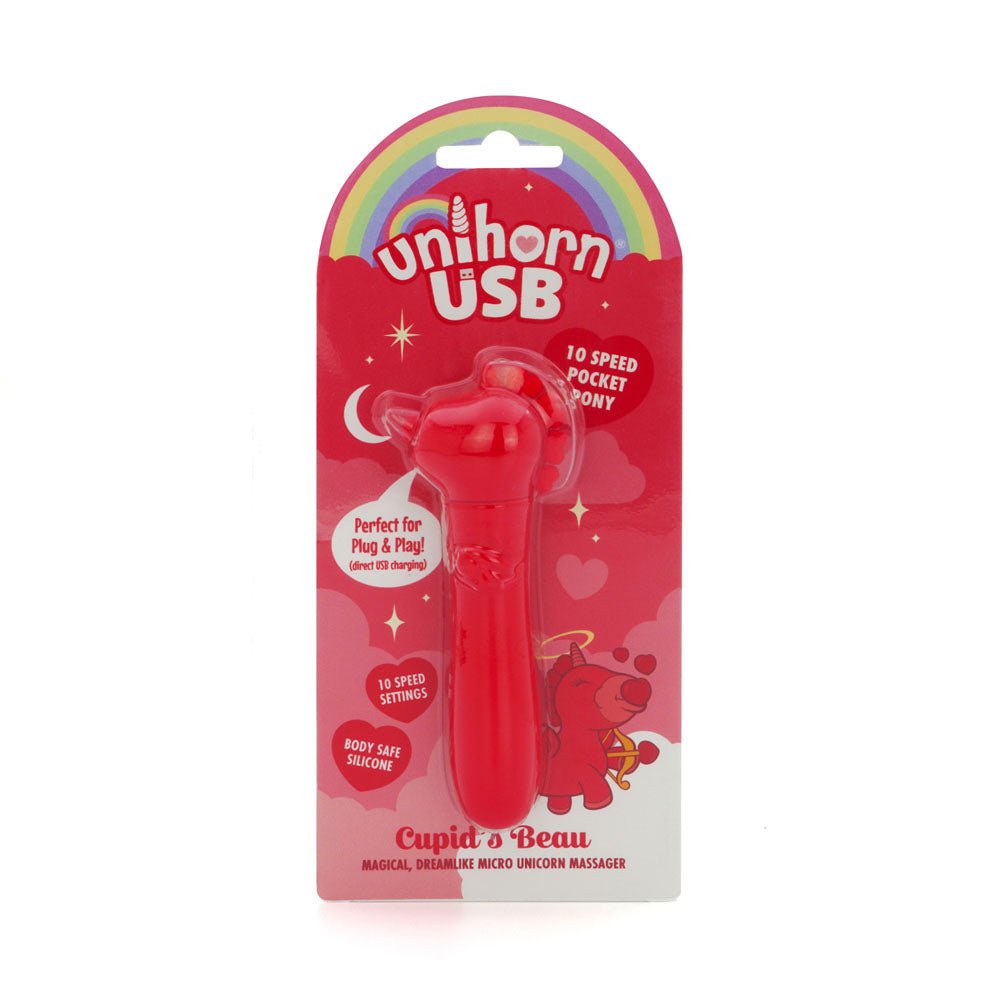 Unihorn - Cupid's Beau Bullet Vibrator - Red