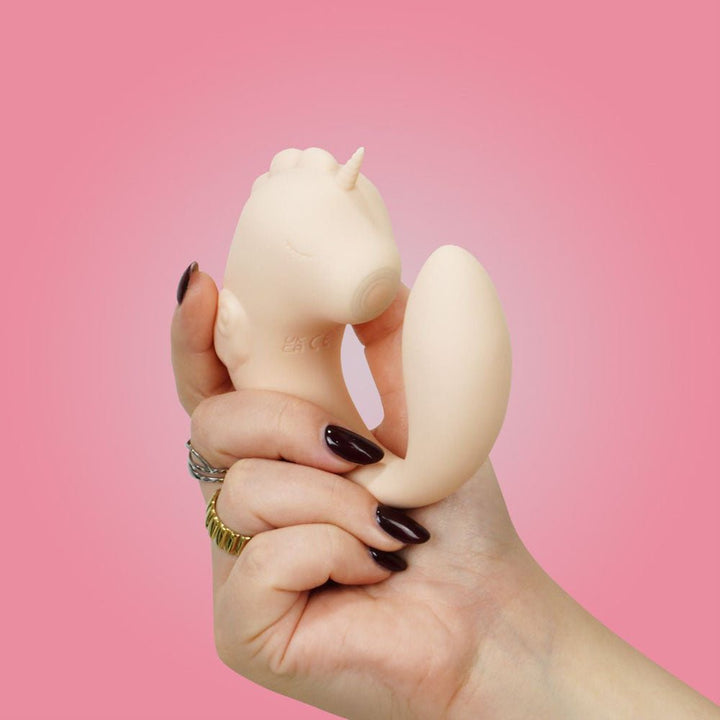 Unihorn - C Horse Dual Unicorn Vibrator - Coral Throb