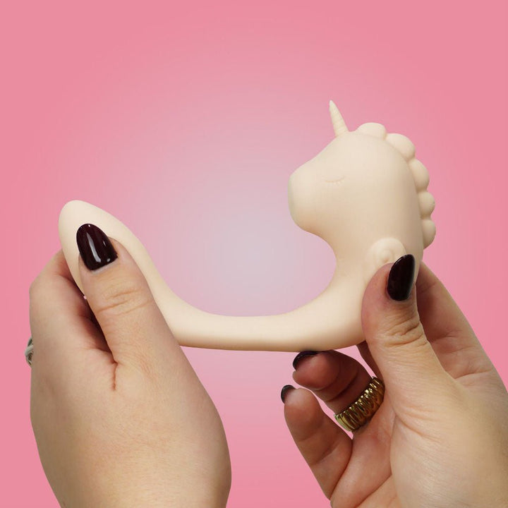 Unihorn - C Horse Dual Unicorn Vibrator - Coral Throb