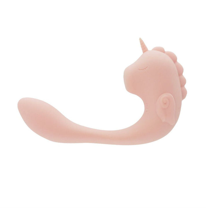 Unihorn - C Horse Dual Unicorn Vibrator - Coral Throb