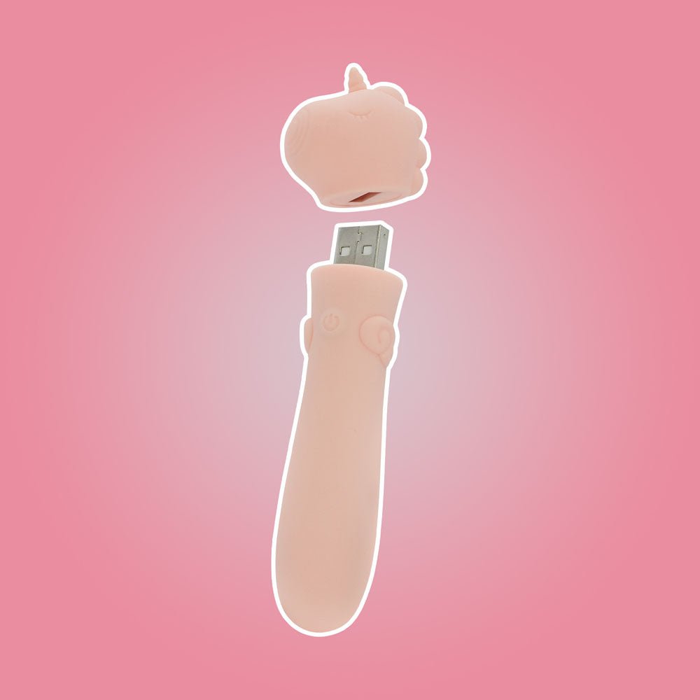 Unihorn - Heart Throb Vibrating Bullet - Coral
