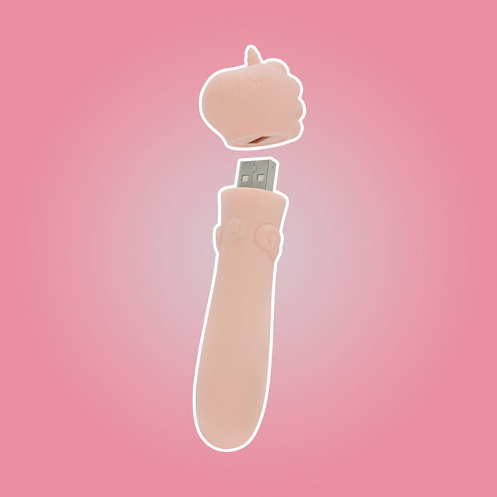 Unihorn - Heart Throb Vibrating Bullet - Coral