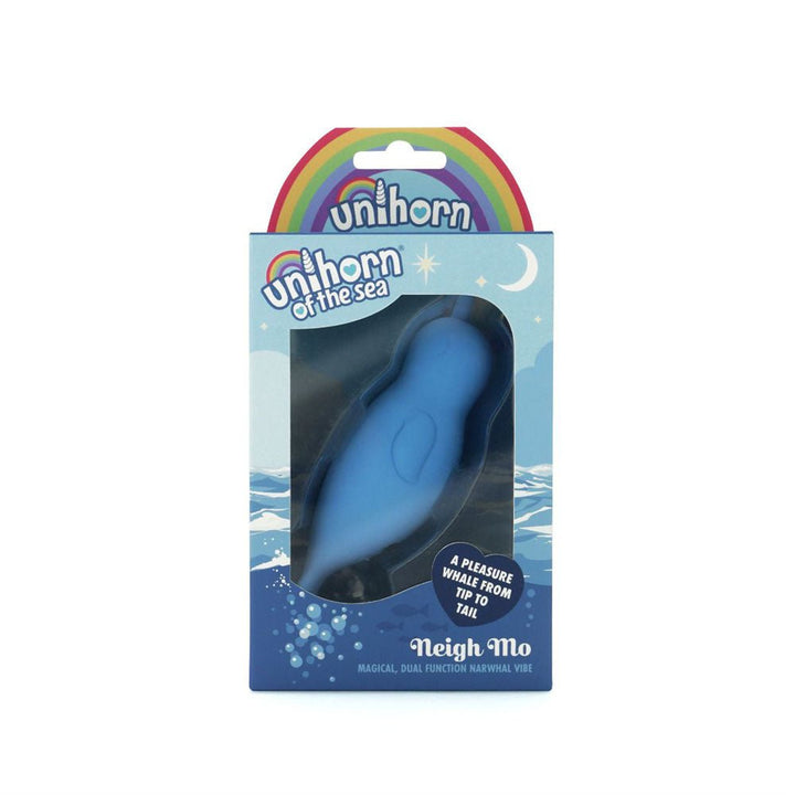 Unihorn of the Sea - Neigh Mo - The Narwhal Stimulator - Blue