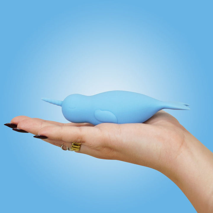 Unihorn of the Sea - Neigh Mo - The Narwhal Stimulator - Blue