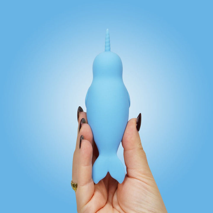 Unihorn of the Sea - Neigh Mo - The Narwhal Stimulator - Blue