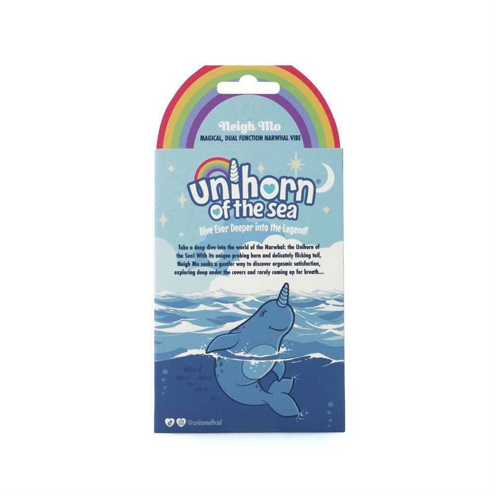 Unihorn of the Sea - Neigh Mo - The Narwhal Stimulator - Blue