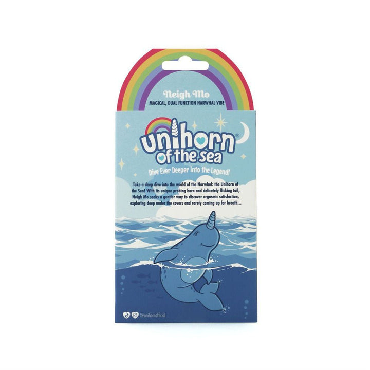 Unihorn of the Sea - Neigh Mo - The Narwhal Stimulator - Blue