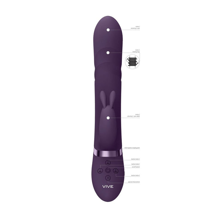 Vive Nari Rabbit Vibrator - Purple