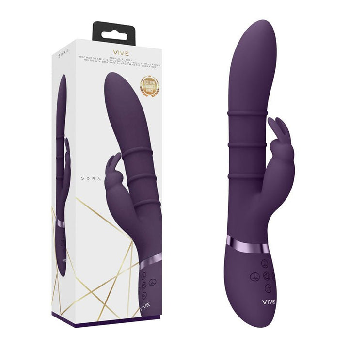 Vive Sora Rabbit Vibrator - Purple