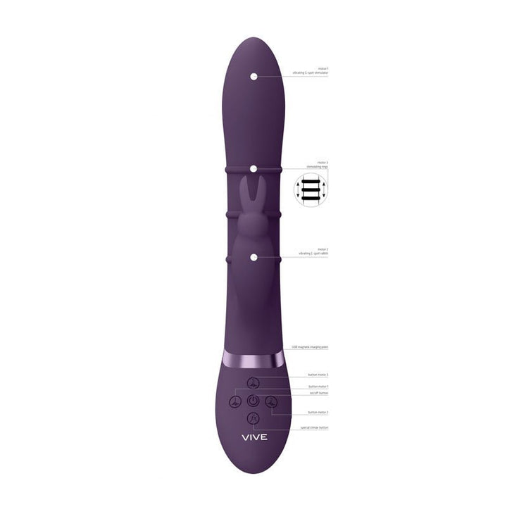 Vive Sora Rabbit G Vibrator - Purple