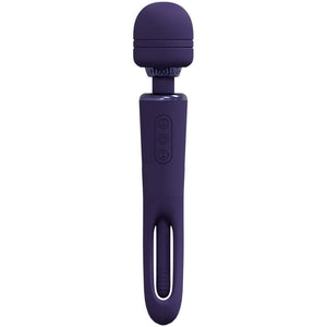 Vive Kiku - Dual End Massage Wand with Flapping Tip - Purple