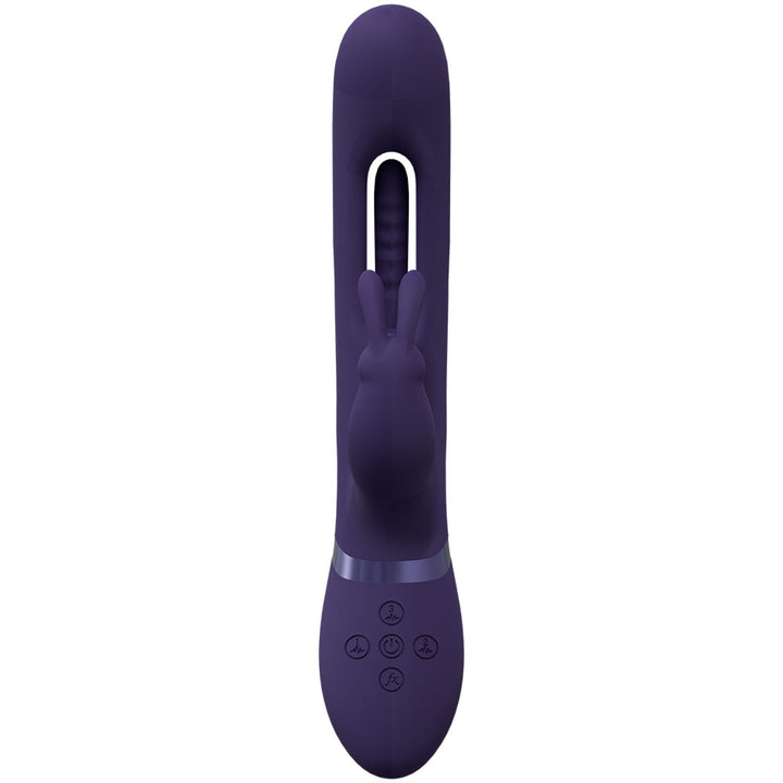 Vive Mika - Rabbit Vibrator with Flapping Shaft - Purple